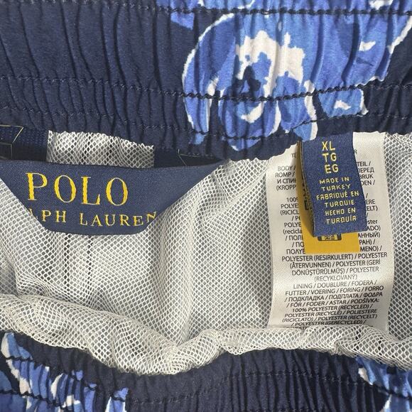 Polo Ralph Lauren Men's XL Blue Multi Colors Polo Swim Trunks - Picture 6 of 9